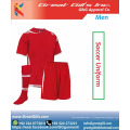 Meilleur tissu 100% polyester d&#39;uniforme de football / football